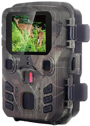 RKYRRKI Caméra de Chasse pour la Faune, caméra de Surveillance, sans Fil, Bluetooth, Vision Nocturne, Mouvement, pièges pour la Faune, Photo (Prise en Charge du Wi-FI)
