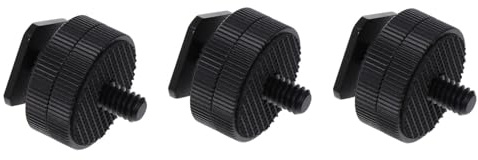 HOMOCONO 3stücke Stativschraubenadapter Blitzschuhhalterung Mit Stativschraube Für DSLR-Kamera Und Cold Shoe-blitzadapter CNC-verarbeitet Und Anodisch Gehärtet Für Langlebigen Einsatz