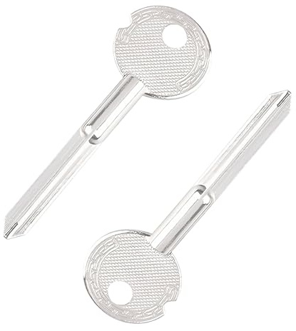 Ctyjia 2 Pièce Clé de Sécurité pour Porte, Clé de Sécurité en Forme D'étoile, pour Serrures de Porte et Fenêtre, Longueur de la Clé 77mm