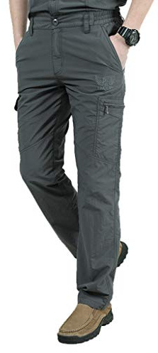 Pantaloncini da uomo per escursionismo, ad asciugatura rapida, leggeri, cargo, elasticizzati, resistenti all'acqua, per l'estate, all'aperto, da lavoro, da viaggio, con tasche multiple, pantaloni da
