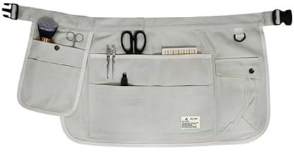 Carpenters Tool Belt, Tools Belt Bag, Work Apron Garden Tool Belt Gardening Apron Utility Belt for Home Improvement Housekeeping Half Waist Canvas Apron for Home Tool Gardening Apron(Silver)