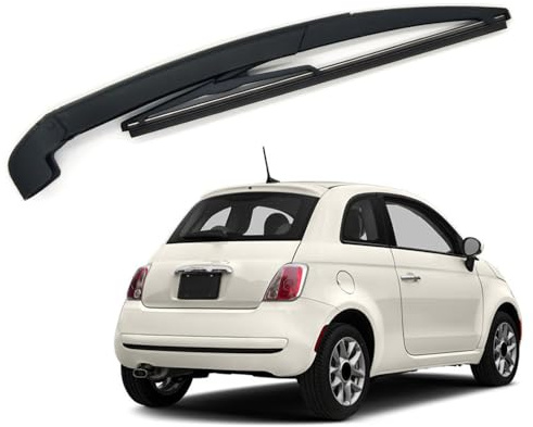 LYNYQ Car Rear Wiper Arm Blade for FIAT 500, Replacement Car Rear Wiper Blade Window Brushes Wiper Replacement Accessories