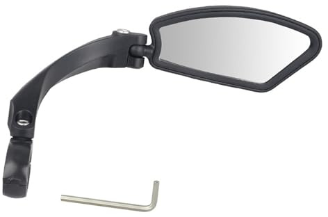 Guidon de vélo universel avec miroir résistant aux chocs, plié et grand angle de vue pour vélos de montagne réglables