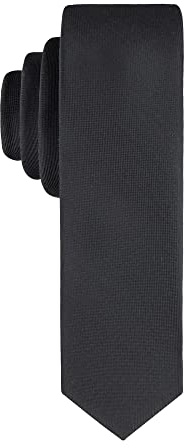 Calvin Klein Men's X Liquid Luxe Solid Tie Accessory, black, Regular