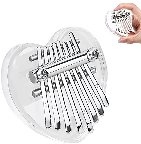 Kalimba Transparent,Kalimba Gecko,8 Keys Kalimba,Mini Kalimba Thumb Piano,Kalimba Music Book,Pocket Thumb Piano,Finger Percussion,Finger Piano Instrument