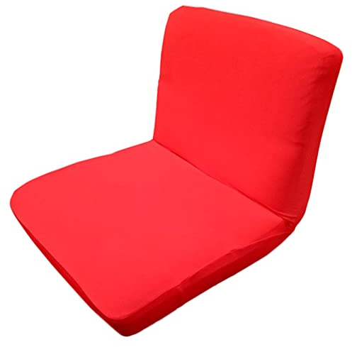 Anawakia Barhocker Schonbezüge mit Rückenlehnenbezug Stretch Stuhlbezug für Kurze Drehstuhl Esszimmerstuhl Rückenlehne Barhocker Stuhl (Rot)
