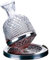 EMEBAY - 360° Rotating Crystal Decanter, 1.5L Glass Wine Aerator Set, Small Carafe With Gift Box