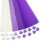 540 hojas de papel de origami de estrella, 4 colores de tiras de papel de estrella de la suerte, tiras de papel de estrella de origami de doble cara, papel plegable de manualidades, bricolaje (morado)