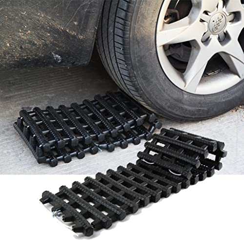 ZONOBI Traction Tracks Matten Multifunktional Gleis-Reifen-Leiter Biegbar Heavy-Duty Notfall-Geräte Off Road Zubehör für Autos, Lastwagen, Van