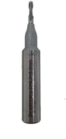 jjw-germany VHM - Spiralnutfräser Nutfräser Z= 2 für Hand Oberfräse mit Stahlschaft 8,0mm (D= 2,0 mm NL 6,0 mm GL 52)