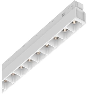 IDEAL LUX Sistema luce binario EGO ACCENT 13W 3000K DALI WH, Sistema a rotaia, Illuminazione modulare, Dispositivo su binario, 28x2h4 cm, Bianco