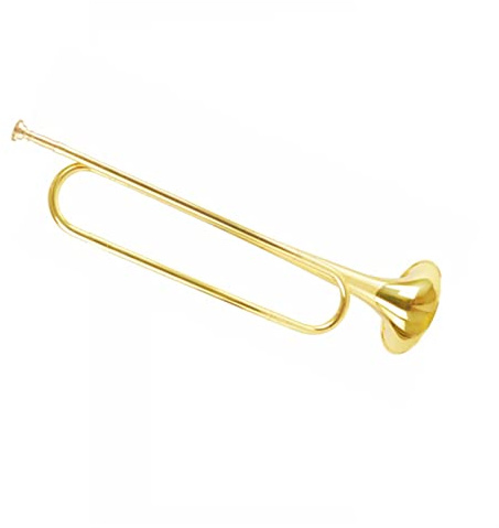 Bugle Call Trompete Blechblasinstrument Signalhorn Trompete Trompete Jugendhorn Großes Horn Lackgold Schülerhorn Bugle