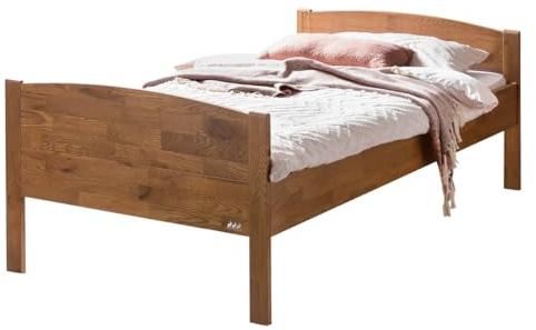 Hasena Adele Komfortbett Seniorenbett Eiche urban Brandy 120x200