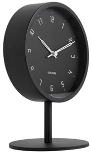 Karlsson [DL] Table Clock Stark Iron matt Black -