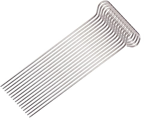 Mipcase 30pezzi Barbecue Inossidabile Lunghe Stecche Per Grigliate e Resistenti Al Accessori Bbq Per e Estive