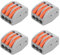 Connettore di Cablaggio a Filo Push 100 Pezzi Morsettiere di a Connessione Rapida Accessori Professionali per Dispositivi Paralleli (PCT-213)