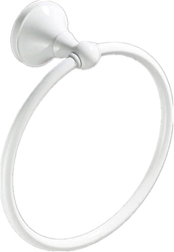Generisch handtuchständer An der Wand montierter Handtuchring Badezimmerzubehör Schwarz Antikbronze Messing Chrom Weiß Handtücher runder Ständer dekorative Handtuchhalter für Zuhause Gold Weiß