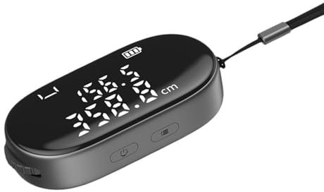 Mètre à Ruban Numérique Flexible avec Grand écran, Mesure Précise, Commutation d'unité en Cm en Pieds, Outil de Mesure à Roulettes Rechargeable, Format de Poche pour Forme