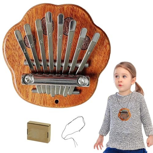 Daumenklavier mit 8 Tasten, Symmetrie-Finger-Daumenklavier,Tragbares -Symmetrie-Finger-Daumen-Klavier - -Daumenklavier mit 8 Tasten für Reisen im Freien, Familientreffen, zu Hause und in der S