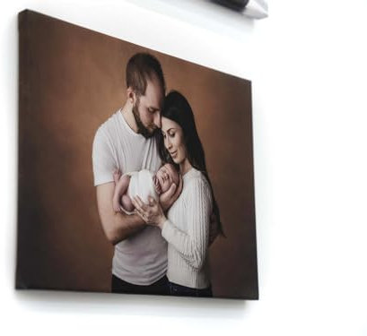 Generico Tela Personalizzata con Foto, Listello in Legno, Canvas di Alta Qualità (20x30)