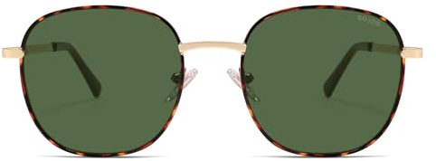 SOJOS Retro Rechteckig Metall Sonnenbrille SJ1137 | UV400-schutz, leichter rahmen, langlebig, für damen/herren