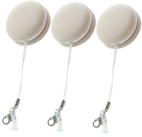 TOVINANNA 3 Stück Macaron Reinigungstücher für Handybildschirm und Brille Mikrofaser Bpa Frei mit Schlüsselanhänger Tragbar für Kameralinsen und Touchscreens