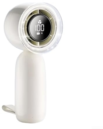 Mini ventilateur avec batterie rechargeable USB et vitesses réglables pour toutes les occasions (B Blanc)