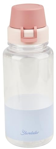 Sterntaler Trinkflasche Kinder - 400 ml - leicht & robust - personalisierbar mit Motivstickern & Alphabet - ideal für unterwegs, Kindergarten, Schule & Sport, perlrosa