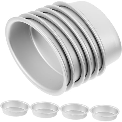 LALADEFIEE 10piezas Moldes Para Pasteles De Queso Moldes Antiadherentes Ovalados Para Hornear Tartas Para Postres Caseros