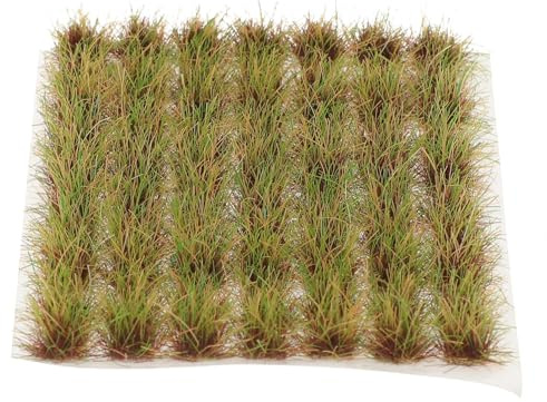 Angoily 70 Pièces Touffes de Gazon Statique Miniatures pour Modélisme Herbe Artificielle Résistante et Colorée Décor de Paysage Ferroviaire et Jardin Féerique