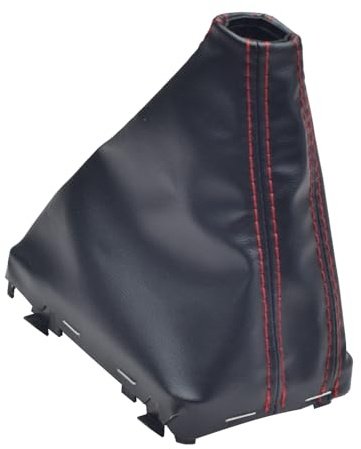 Kakulkomen 1 funda de cambio automático para Audi A4 B8/A5/Q5 | negro (costuras rojas)