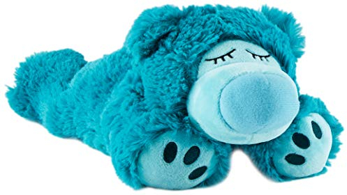 Warmies® Wärmekissen/Stofftier Sleepy Bear türkis Hirse Lavendelfüllung 33cm 770g (exklusives Warmies-Design für Greenlife Value)