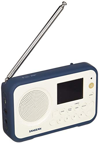 Sangean DAB + Radio Portátil DPR-76 FM Recargable Blanco, Azul