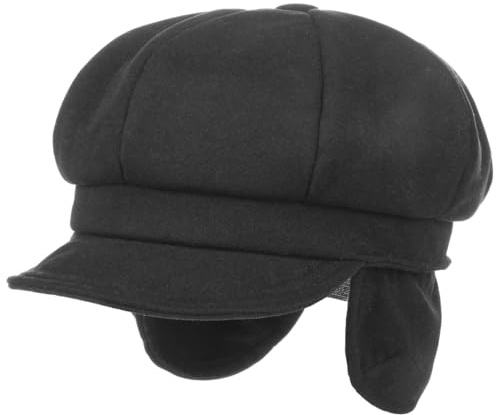Lipodo Soft Ballonmütze Schirmmütze Baker-Boy-Mütze mit Ohrenklappen Damen Herbst Winter