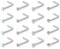 Incaton Nasenpiercing 1.0mm Nasenstecker 18G L Nasenringe Edelstahl Piercing Nase Nasenpiercing Stecker Piercing Schmuck für Damen Herren 1.5/2/2.5/3 mm Silber