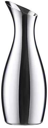 Zone Denmark Rocks Wasserkaraffe 1L, Wasserkrug aus Edelstahl, Durchm. 10 cm, Höhe 26 cm, 1 Liter, Polierter Edelstahl