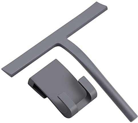 KINGOZOYI Tergivetro per Doccia, Tergicristallo per Doccia in Silicone con Anima in Acciaio Inox per Pulisci Vetri, Bagno, Specchio, Pulizia Doccia Vetro, Piastrelle