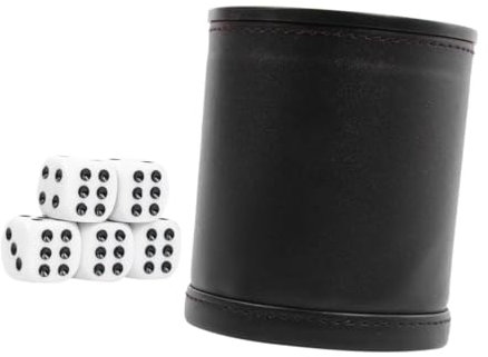 SAFIGLE 1 Satz Würfelspiel im Freien Roter Anzug Hotel liefert rote Hof Toys für Spielzeug für bar zubehör blacki Würfelbecher Stumm einstellen Farbbecher