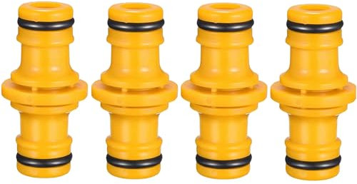 Double Male Hose Connectors, Double Male Hose End Connector Hose Pipe Connectors for Join Garden Hose Pipe Tube and Garden Irrigation System