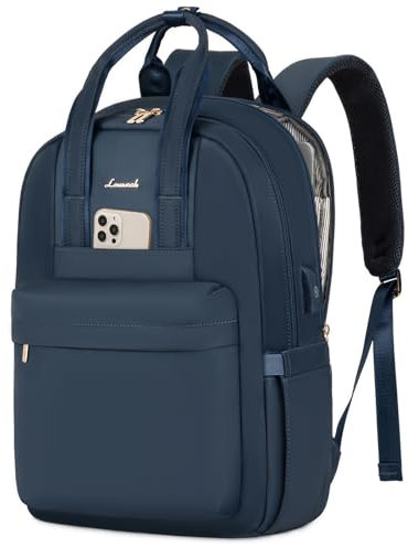 LOVEVOOK Rucksack Damen, 15,6 Zoll Laptop Schulrucksack Mädchen mit Laptopfach, Wasserdicht Tagesrucksäcke Reiserucksack, Elegant Arbeitstasche Schultasche Backpack Women für Uni Büro Reise