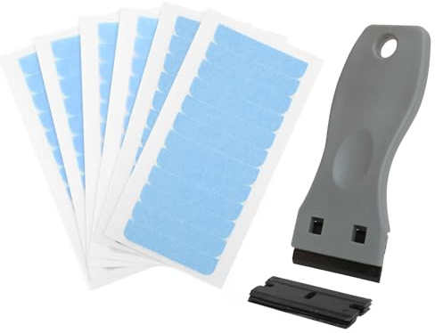 YTOOK 72Pcs Hair Extension Tape with Scraper, Double-Sided Adhesive Tape for Hair Extensions, Beard, Toupees, and Hairpieces