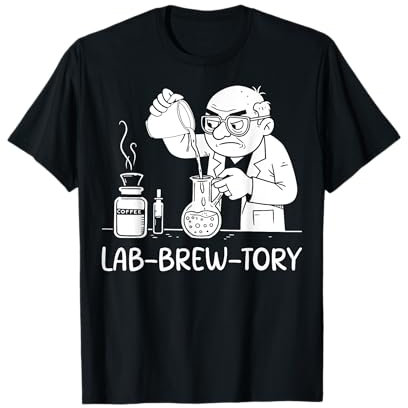 Lab-Brew-tory Scientist Beaker Coffee Lab Worker T-Shirt