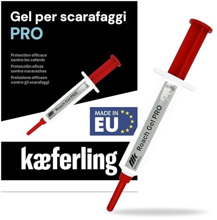 Novokill Cucaracha Gel Pro 1x10g – Gel mata Cucarachas Profesional con Jeringuilla – Anticucarachas Profesional para eliminar Plaga – Uso Fácil – Acción Prolongada hasta 4 Semanas