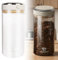 HOSPAOP Lata de café hermética para granos de café de 1,7 litros, recipiente con lata de vacío, recipiente de café de cristal para café molido, té, nueces