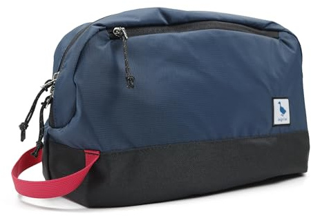 kalgoTeal Borsa da toilette da viaggio 8L/5L, grande cubo di imballaggio con scomparto bagnato/asciutto impermeabile TPU, Abisso Blu, 8L, Casual