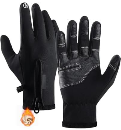 WXSHUOYU Handschuhe Winter,Winterhandschuhe Herren,Warme Winterhandschuhe,Winddichte,rutschfest Touch Screen Handschuhe,Handschuhe Mit Touchscreen-Funktion,Sporthandschuhe, Laufhandschuhe,Touchscreen