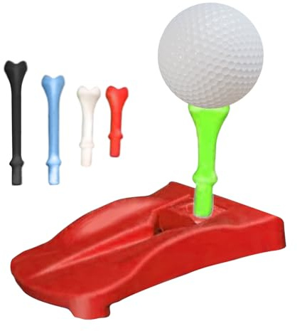 Kawiithn Turf Base V3, Rasen-Tee für Kunstrasen, Golf Tee-Halter mit 5 Vorgeschnittene Golf Simulator Tees für Outdoor-Indoor-Winterrasen, Driving Range und Heimtraining