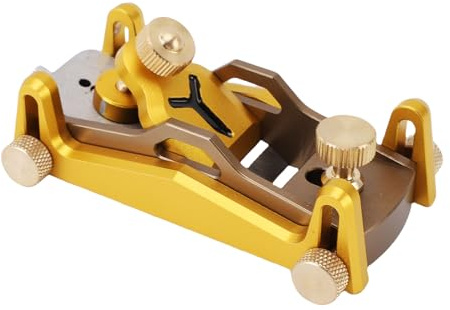 Marhynchus Raboteuse à Main à Angle Réglable à 42 Degrés pour une épaisseur Précise du Bois, Plan à Angle Bas en Acier à Outils pour le Travail du Bois Fin