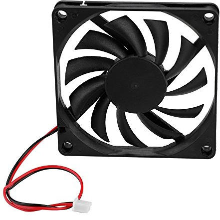 2PCS 80 mm Gehäuselüfter,ASHATA High Speed PC-Gehäuselüfter PWM PC Gehäuse Lüfter,Ultra Silent 3500 U/min 2Pin PC Cooler Cooling Fan Kühler Lüfter 12VDC für Computer Gehäuse