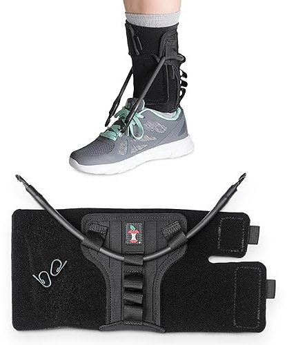 Core Products FootFlexor Foot Drop Brace - Soft Ankle Foot Orthosis (AFO) for Walking Support - Drop Foot Brace for Men & Women, XSmall/Small